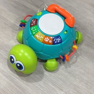 Interactive Crawling Turtle Toy with Lights and Sounds
